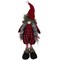 Northlight Buffalo Plaid Girl Gnome with Pigtails Christmas Figure - 17" - Red and Black